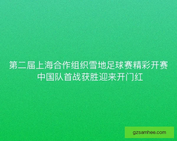 第二届上海合作组织雪地足球赛精彩开赛 中国队首战获胜迎来开门红 第二届上海合作组织雪地足球赛精彩开赛 中国队首战获胜迎来开门红