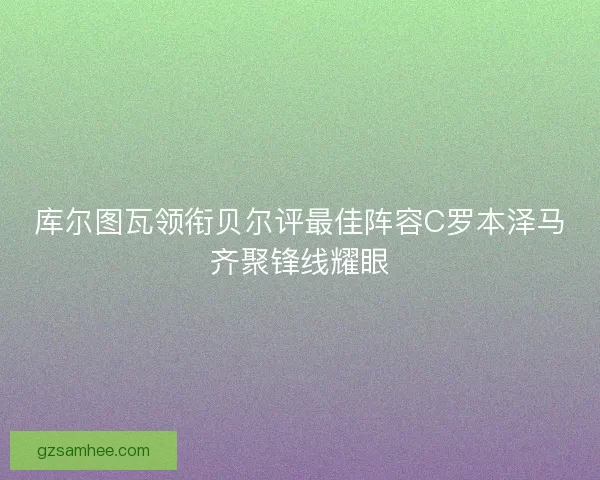 库尔图瓦领衔贝尔评最佳阵容C罗本泽马齐聚锋线耀眼